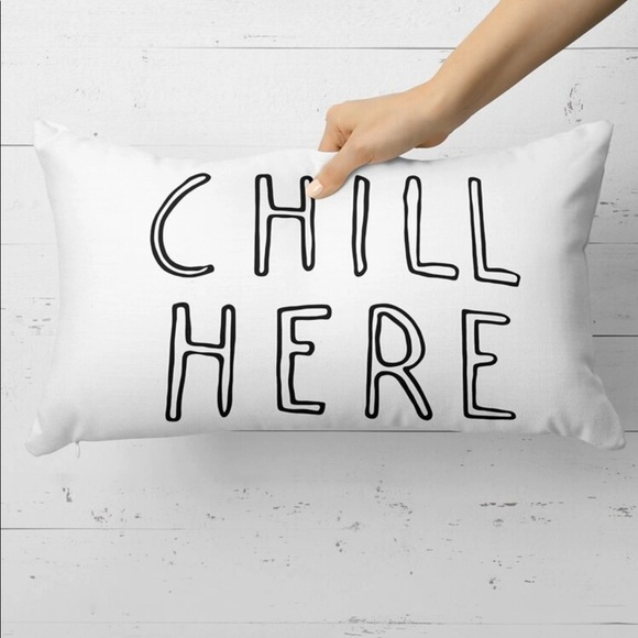 chill here pillow